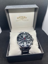 Rotary Aquaspeed Black & Stainless Watch - AGB00050/C/04