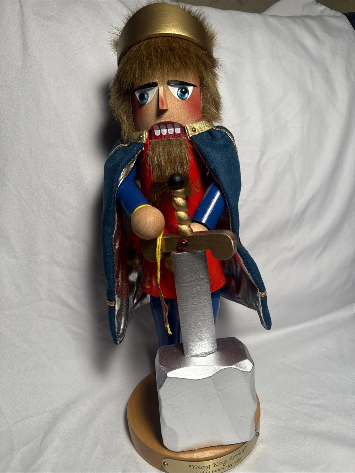 Steinbach Nutcracker Young King Arthur, Limited Edition 0555/4000 Handmade New