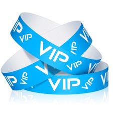 500 Pack VIP Plastic Wristbands Bracelets Party for Events VIP Custom Wristba...