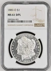 1883 O Morgan Silver Dollar NGC MS 61 DPL - #2890584-003
