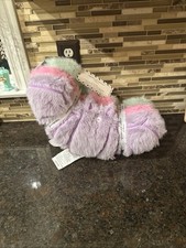 Cupcakes & Cashmere Set Of 3 Halloween Easter Pastel Bat Pillows Faux Fur