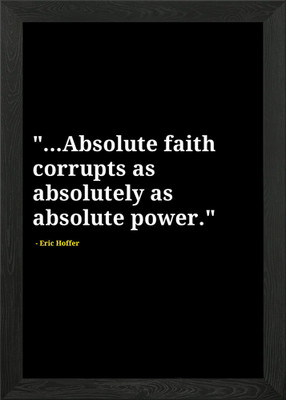 Eric Hoffer Zitate Gerahmtes Wandbild Poster Leinwanddruck Bild