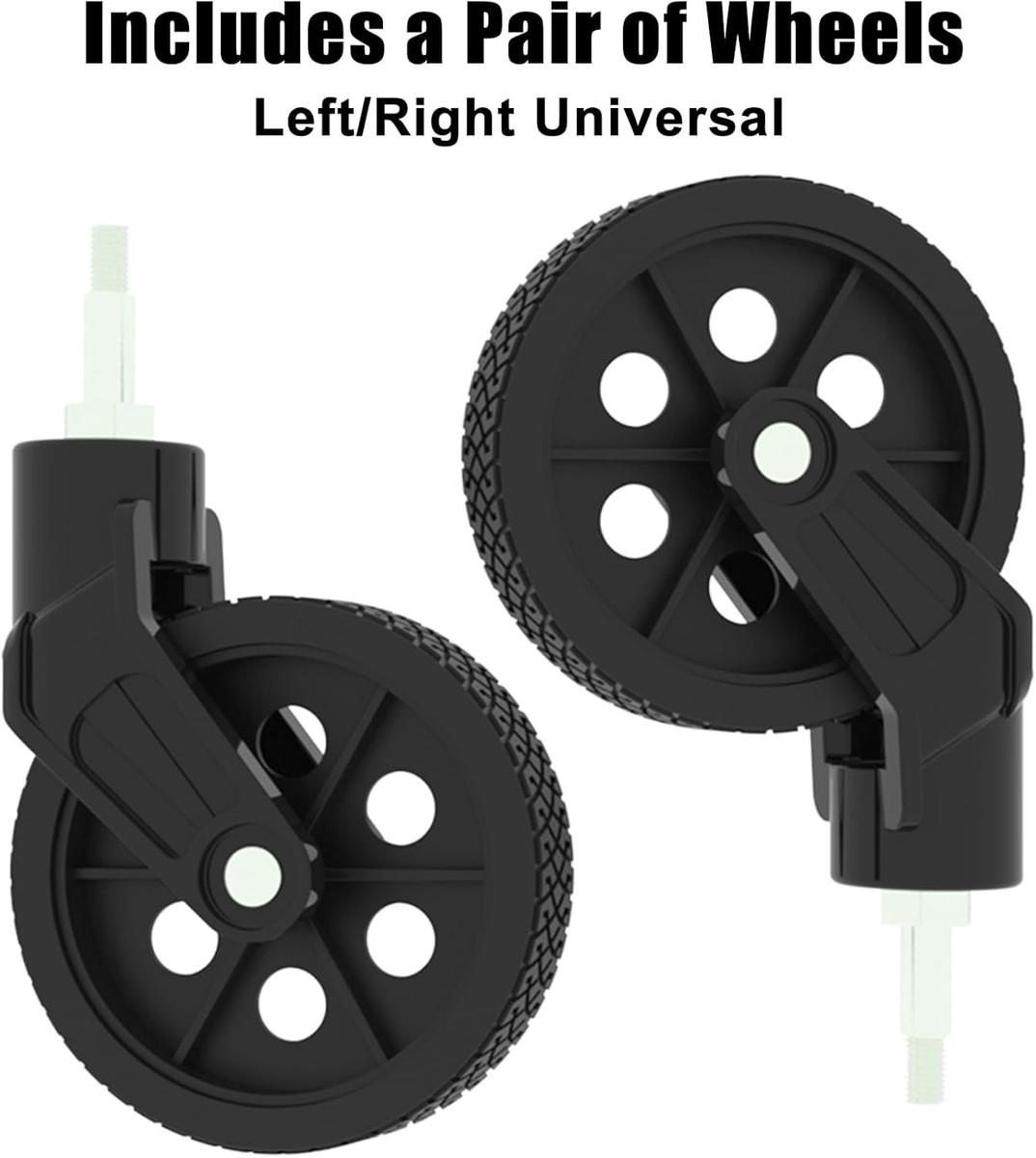 Premium Front Wheels for Shopping Carts View 6