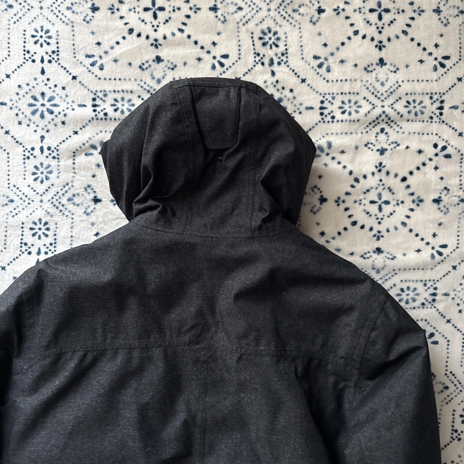Prana Mens Holmes Puffer Jacket, Hooded Full Zip, XL, Dark Grey (NOT BLACK) - product detail image 6