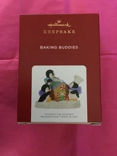 Hallmark Keepsake Ornament 2021 Baking Buddies penguins gingerbread house new