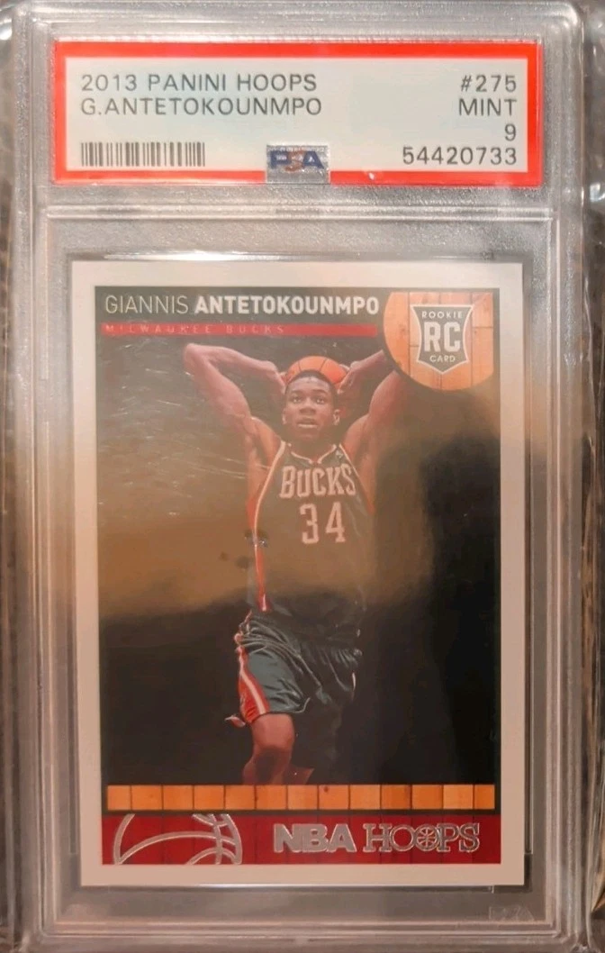 Giannis Antetokounmpo Basketball Grade 9 Rookie Sports Trading