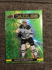 2021-22 Upper Deck Series 1 Green Dazzlers Jason Robertson