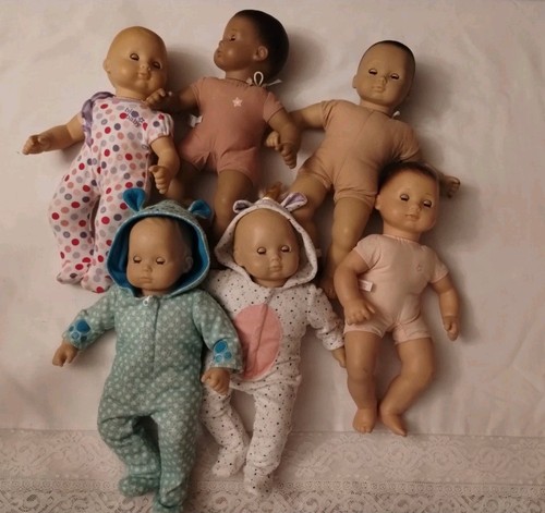 LOT OF 5 AMERICAN GIRL DOLL PLEASANT COMPANY BITTY BABY DOLLS & CLOTHES