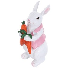 Easter Decorations: Easter Decorations Outdoor - Resin Rabbit Desktop Statue -