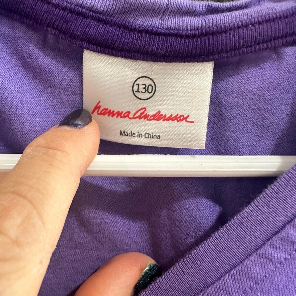 Camisa de manga larga Hanna Andersson Bird Ear Muffs 100 % algodón talla 130 cm 8 años Foto 4 de 4