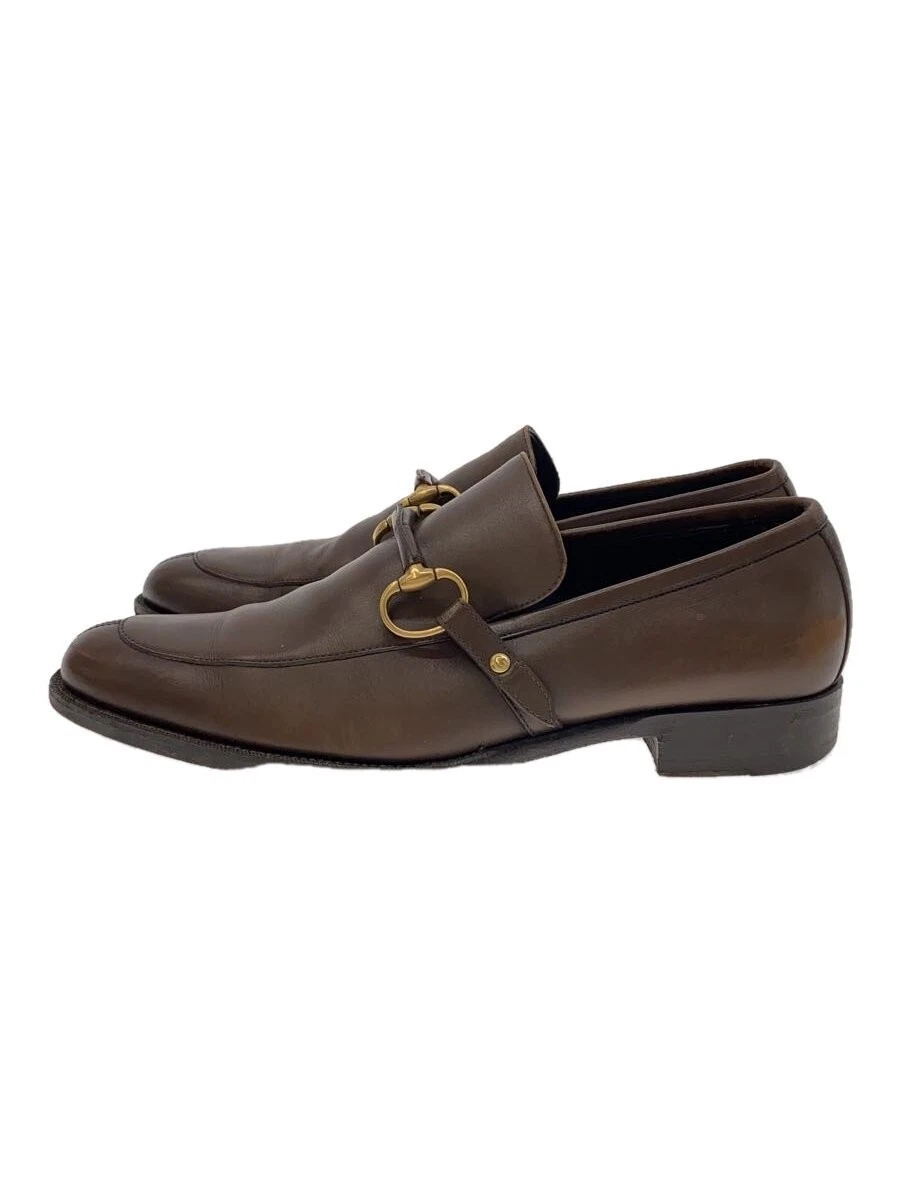 Mocassins Gucci 41E cuir marron chaussures formelles occasion