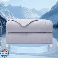 Bailix Cooling Comforter King Size, Thin Summer Blanket for Hot Sleepers and 