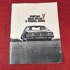 Pontiac Road Atlas & Travel Guide Vintage 1977 Maps