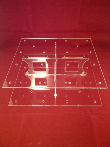 Acrylic Perspex® Cake Pop Stand Square Clear Flat Pack Design Holds 20 Pops