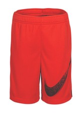 NWT NIKE DRI-FIT RED  BLACK SHORTS BOYS SIZE 6  FITS 5-6 YEARS  MSRP 24.00