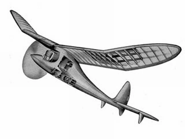 Berkeley POWERHOUSE 64 PLAN +PARTS PATTERNS to Build Dick Korda’s Model Airplane - Image 2 of 4