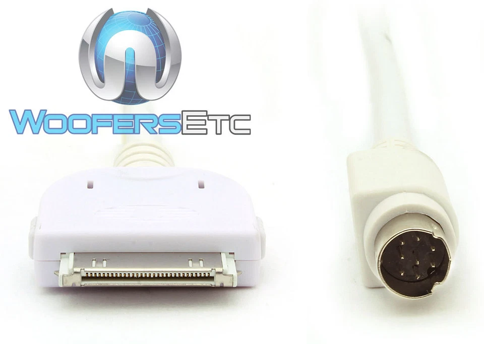 ADAPTADOR IPOD CLARION CCUIPOD1 CABLE BLANCO PARA RADIO ESTÉREO BARCO MARINO CMS1 NUEVO Foto 2 de 4