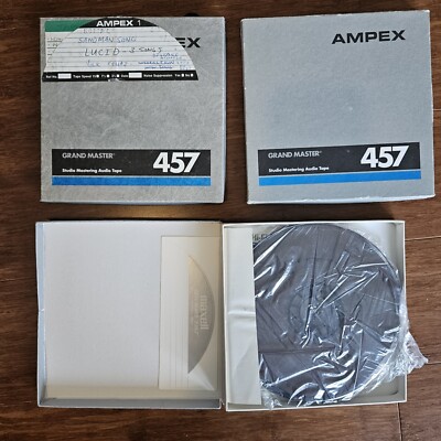 3 Ampex Grand Master 457 Maxell E-357 1/4