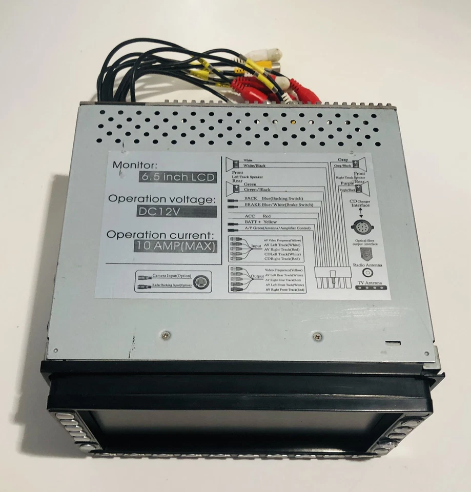 PYLE PLTDVN65 In Dash 6.5”' TFT LCD Monitor AM/FM Multimedia Player MP3 TV Tuner - Image 4 of 4