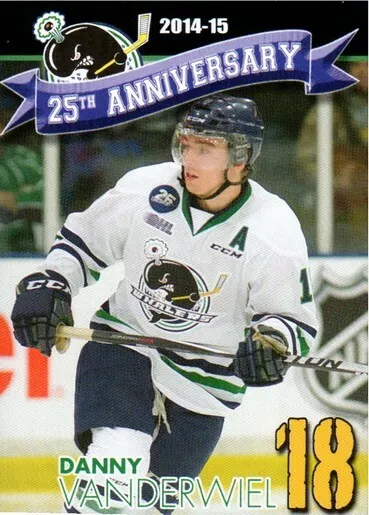  (CI) Danny Vanderwiel Hockey Card 2014-15 Plymouth