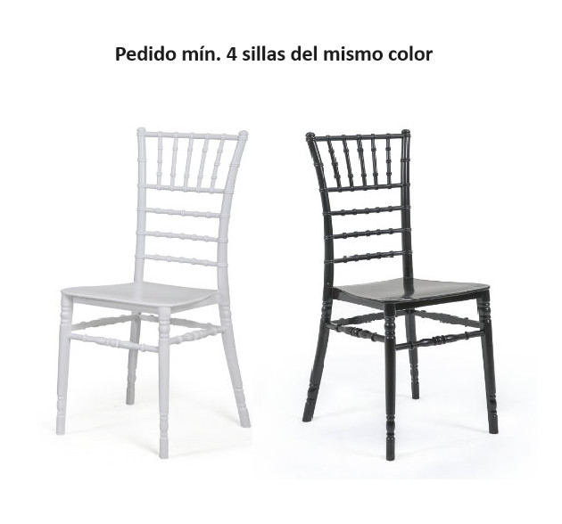 TIFFANY CHIAVARI SILLA POLIPROPILENO APILABLE BAR RESTAURANTE HOTEL CATERING