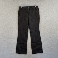 Y2K Vintage Dress Pants Trousers Slacks 12 14 31 32 Brown Plaid Corpcore Office