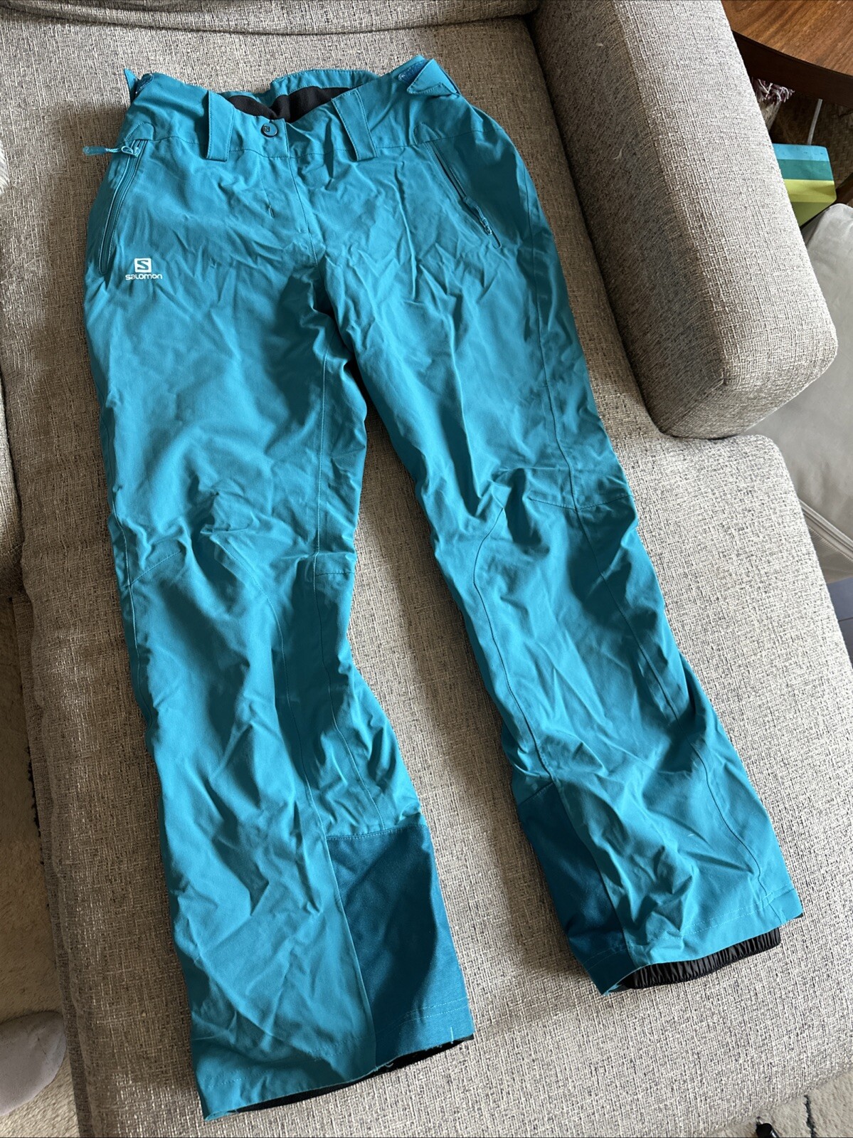 SALOMON PANTALONI DONNA SCI ISOLATI PELLE AVANZATA ASCIUTTA IMPERMEABILI TAGLIA M