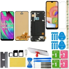 For Samsung galaxy A40 SM-A405 LCD Display Screen Digitizer Replacement + Frame
