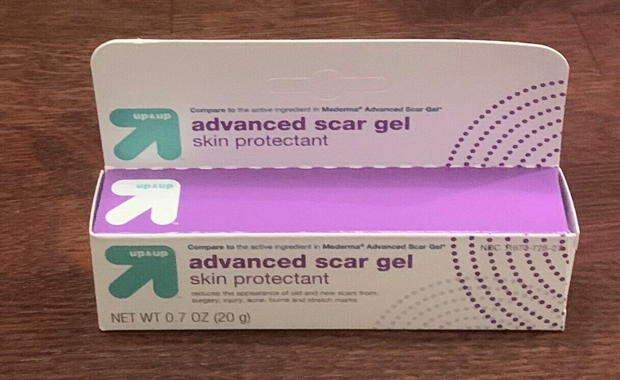 upup advanced scar gel skin protectant, exp. 02/22