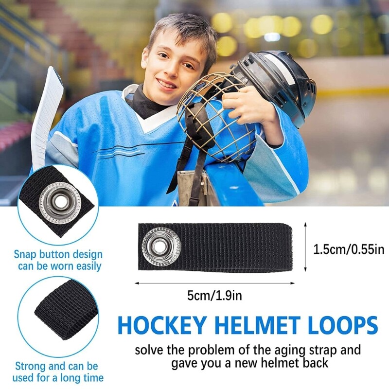 6Pcs Hockey Chin Strap with Single Snap, Ice Hockey Chin Straps eBay