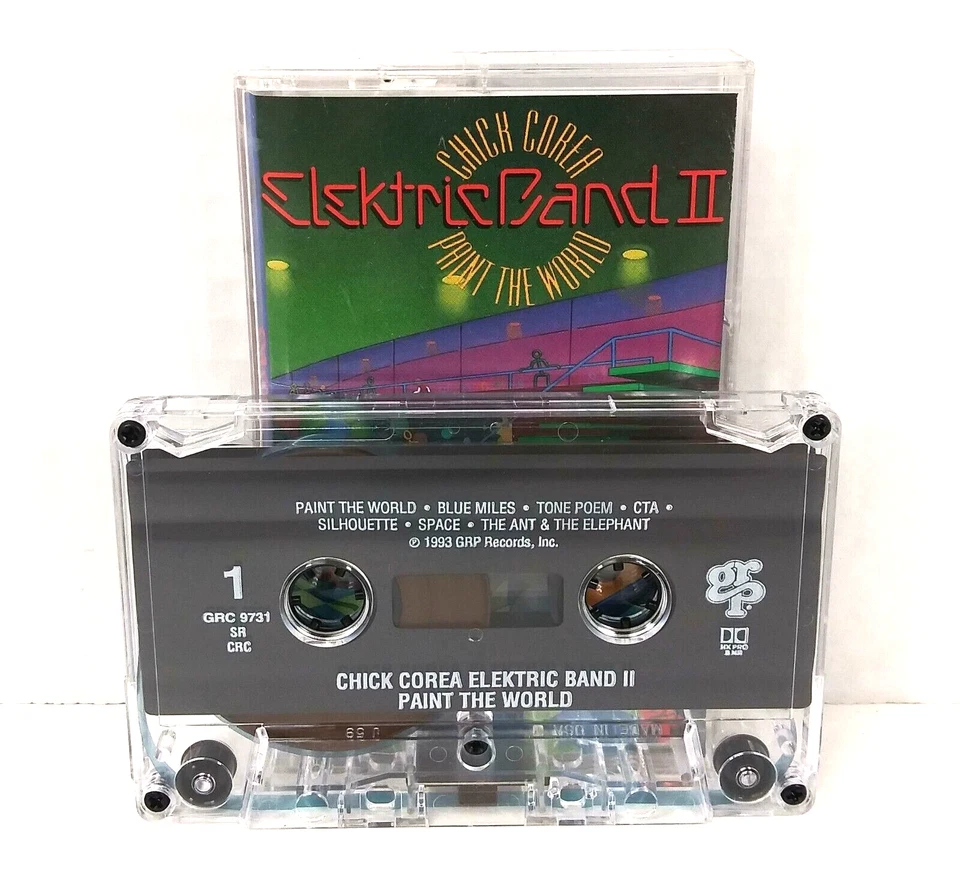 Chick Corea Elektric Band II Paint The World LP Cassette (1993 GRP) Rare OOP EUC Foto 4 de 4