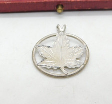 Sterling Silver Canada Canadian Maple Leaf Pe...