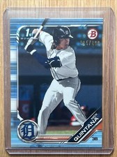 2019 Bowman Draft Nick Quintana BD-105 Sky Blue Paper Parallel 315/499 Tigers