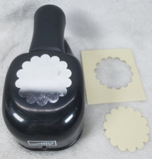 Stampin Up Paper Punch EK Success Paper Shaper Whale Tail Style 1 3/4" Scallop