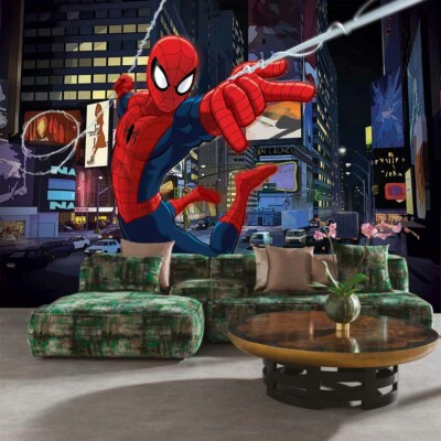 Spiderman Light 3D Full Wall Mural Photo Wallpaper Printing Home