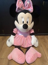 Jumbo 40" Plush Disney Minnie Mouse Doll Pink Dress Walt Disney World