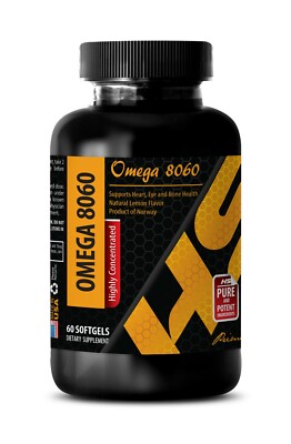 natural immune support help FISH OIL OMEGA 8060 Norwegian 1 Bottle 60 Capsules 