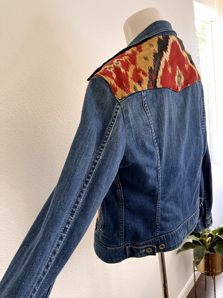 Chaqueta vaquera Levi's Aztec denim talla mediana para mujer azul lavado Foto 4 de 4