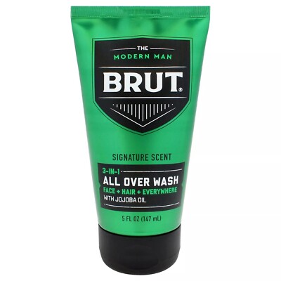 Brut Signature Scent 3 In 1 All Over Wash (Face+Hair+Everywhere) With Jojoba Oil
