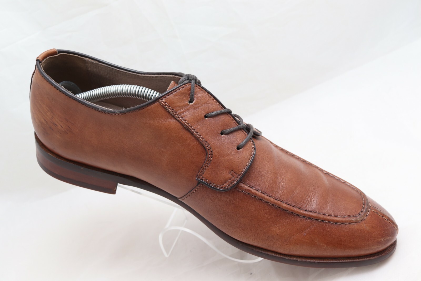 SAOLA WINTHROP Brooks Men's Size 10.5 Oxford Leather Split Toe Cognac Brown