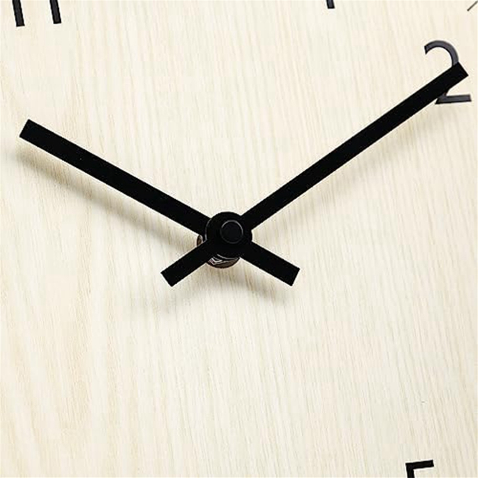 Wall Clock Light Wood Grain Clocks Simple Clock Non Ticking Wall