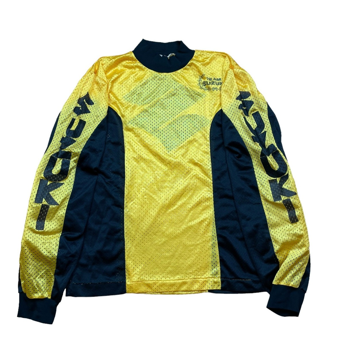Vintage 80's Team Suzuki Racing Sweatshirt Long Sleeve Jersey Rare
