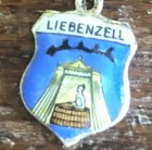 VINTAGE LIEBENZELL 830 SILVER ENAMEL SHIELD BRACELET CHARM — photo 5