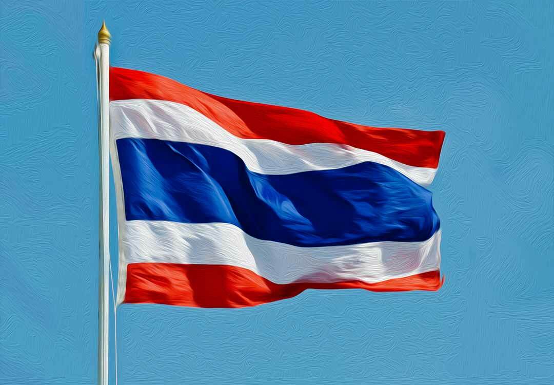 U24 Flagge Thailand 20x30 Cm – Marine Bootsflagge Aus Polyester, Wetterfest