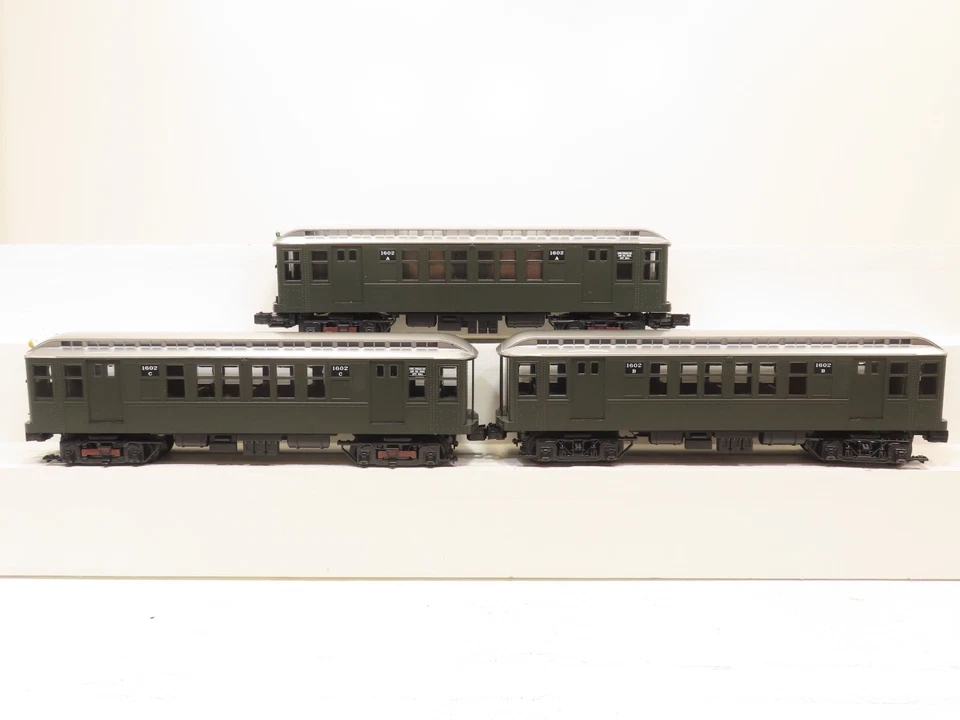 MTH 30-2759-1 NY Transit (Green) Q Type 3 Car Subway Add On Set Non Powered NIB  - Image 2 of 4