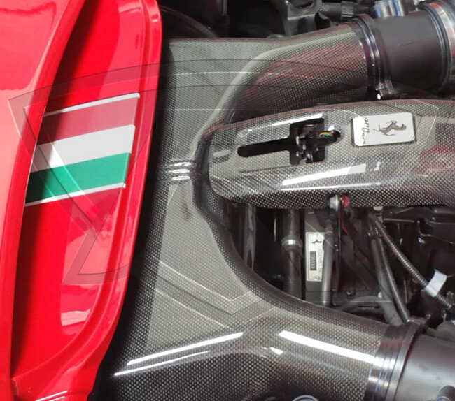 Ferrari F8 Tributo Carbon Fiber Air Box Cover 