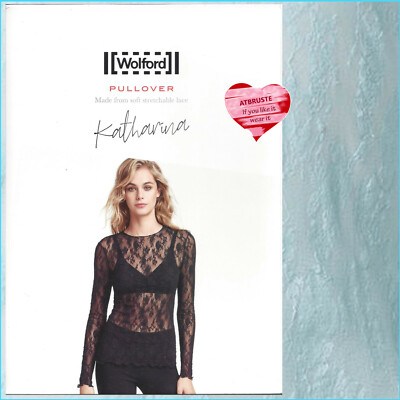 Wolford Katharina Pullover   M   light aquamarine ... Lockere Passform 