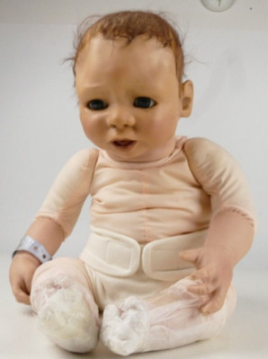 Puppe Babypuppe Petra Lechner Künstlerpuppe 520 mm 2004 KS-1567