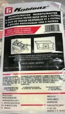 #ad Koblenz 45 0362 9 Canister Endurance 5000 Series Vacuum Bags Open Pkg 2 amp; Filter $7.65