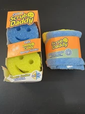 Scrub Daddy 6 Pack- Dish Scrubber + Non-Scratch Sponges + 3 microfiber clothes